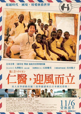 迎风而立的狮子海报